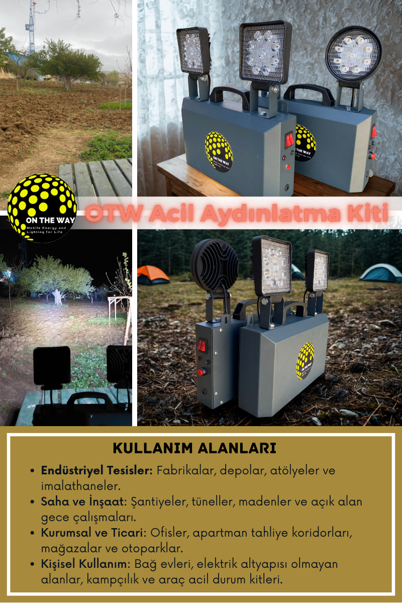 OTW Profesyonel Mobil Acil Aydınlatma Kiti